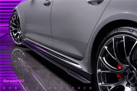 DARWINPRO - AUDI RS4 B9 2017 - 2019 CARBON FIBRE SIDE SKIRTS - Aero Carbon UK