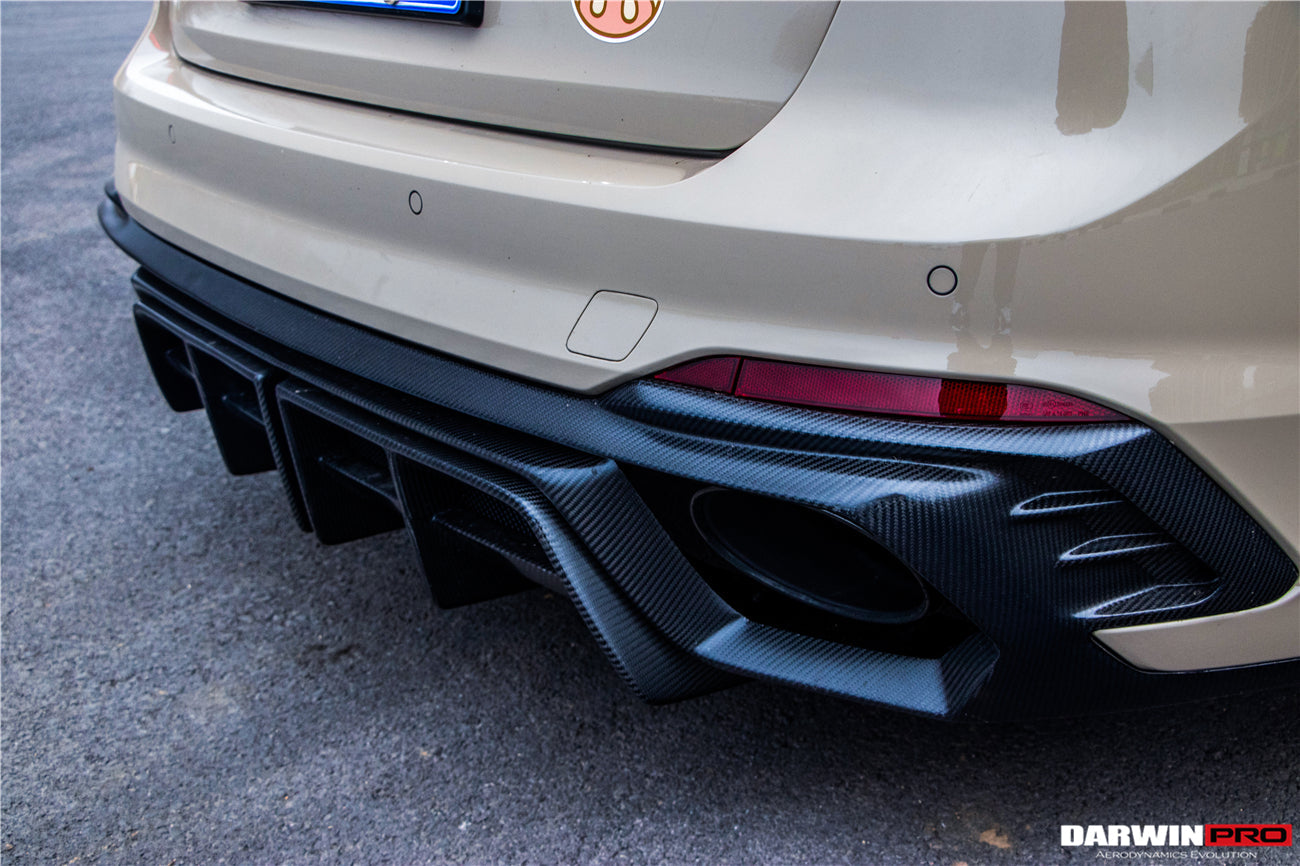 DARWINPRO - AUDI RS4 B9 B9.5 2017 - 2024 CARBON FIBRE BKSS LED REAR DIFFUSER AND REAR SIDE SKIRTS - Aero Carbon UK