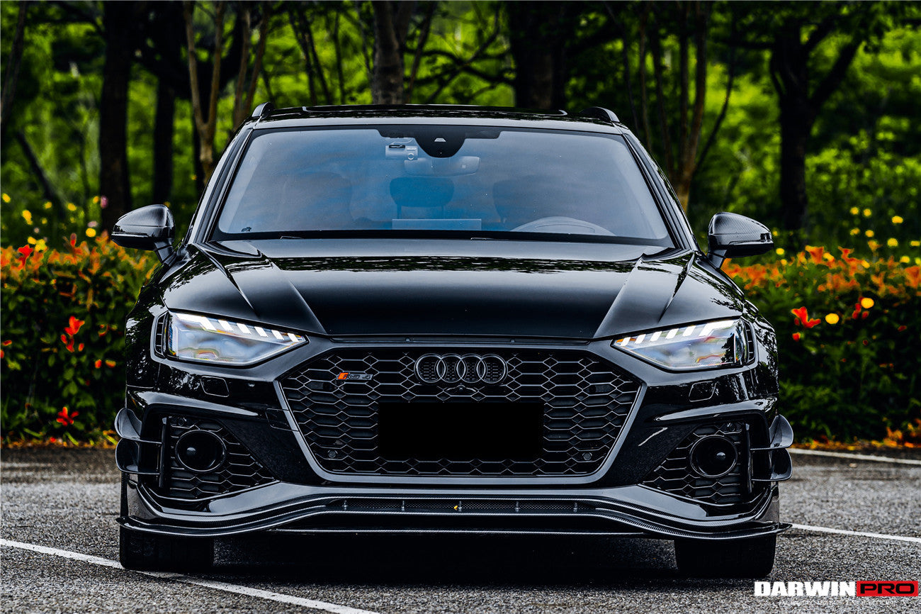 DARWINPRO - AUDI RS4 B9.5 2020 - 2024 CARBON FIBRE BKSS FRONT LIP - Aero Carbon UK