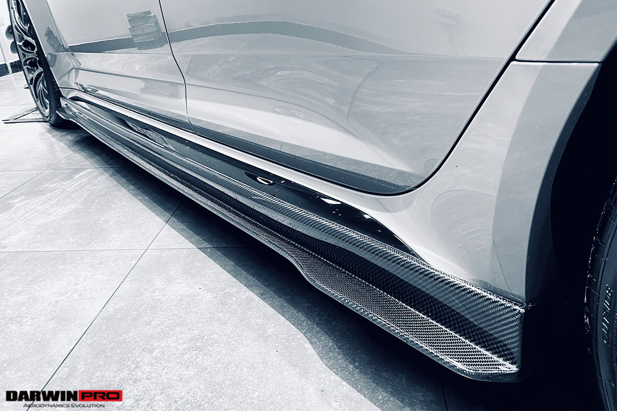 DARWINPRO - AUDI RS4 B9 2017 - 2019 CARBON FIBRE SIDE SKIRTS - Aero Carbon UK