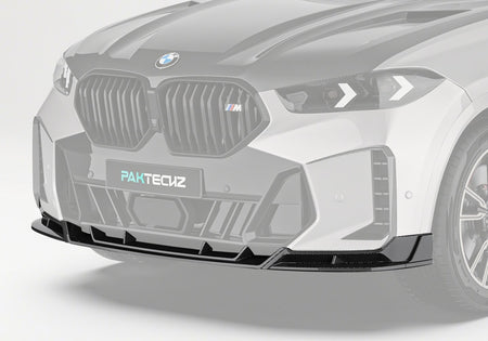 PAKTECHZ BMW X6 G06 dry carbon fibre front lip splitter
