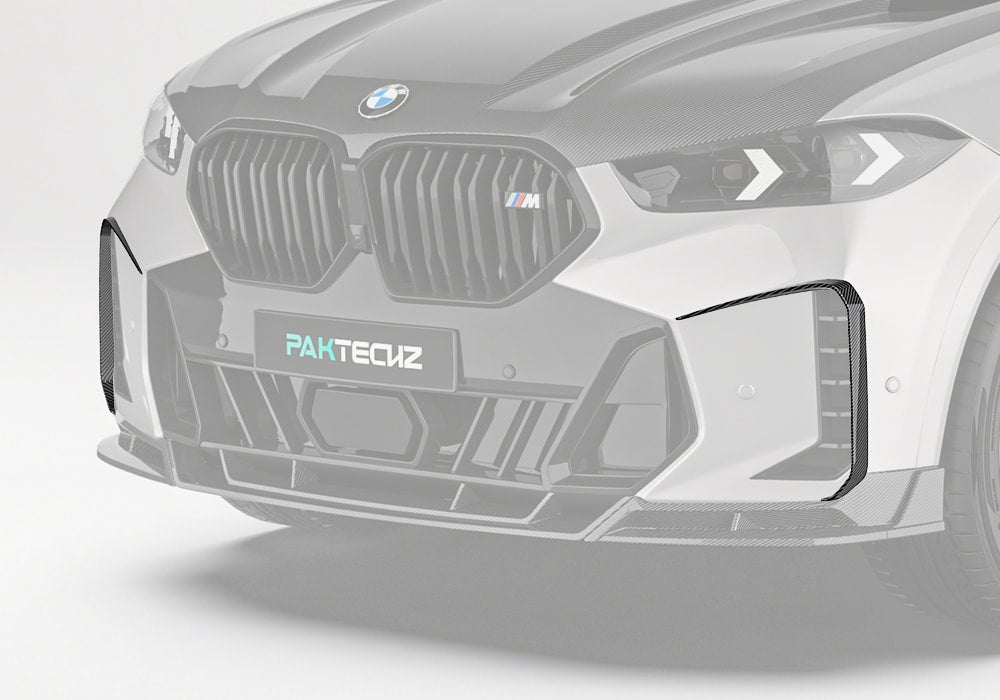 PAKTECHZ BMW X6 G06 dry carbon fibre front canards