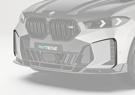 PAKTECHZ BMW X6 G06 dry carbon fibre front canards