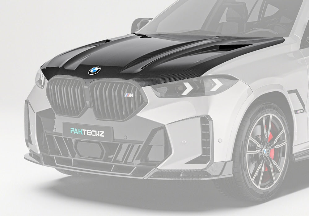 PAKTECHZ BMW X6 G06 dry carbon fibre bonnet hood