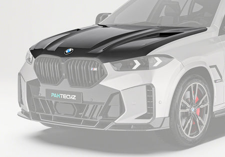 PAKTECHZ BMW X6 G06 dry carbon fibre bonnet hood
