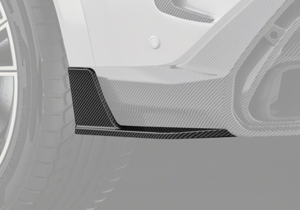 PAKTECHZ BMW X6 G06 dry carbon fibre rear side splitters