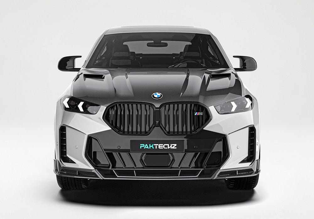BMW X6 G06 carbon fibre aero kit front view