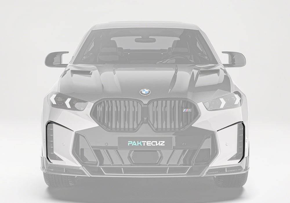BMW X6 G06 carbon fibre front canards detail