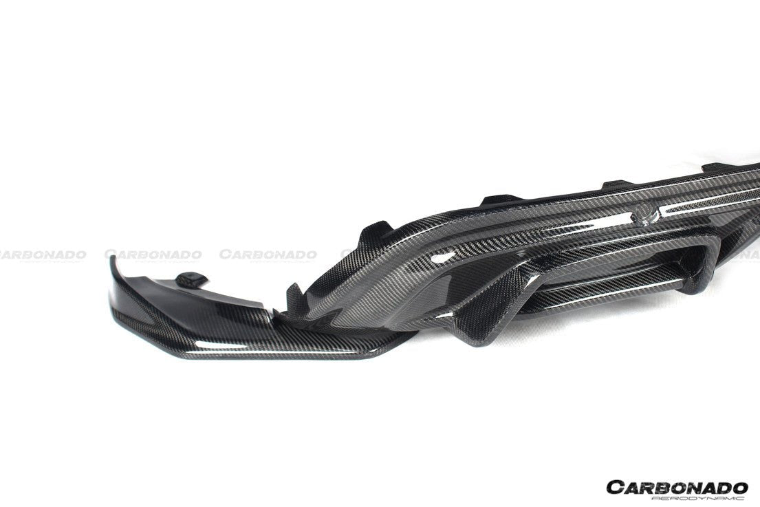 2017-2023 Porsche 718 Cayman & Boxster AM Style Carbon Fiber Rear Lip with Caps - Aero Carbon UK