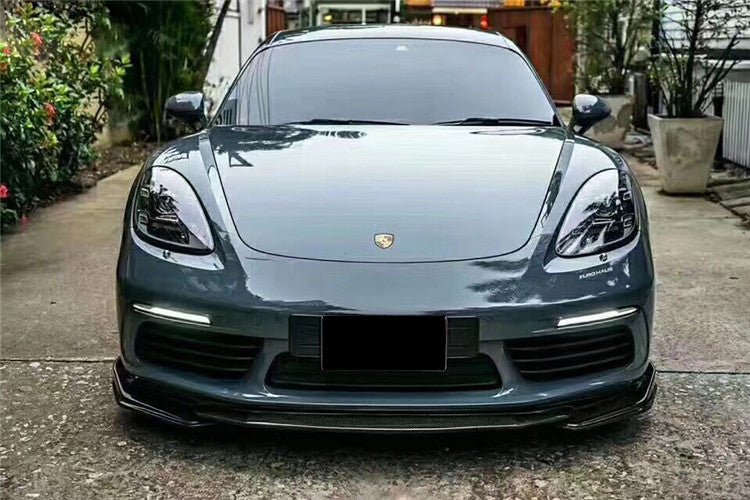 2017-2023 Porsche 718 Cayman/Boxster AM Style Carbon Fiber Front Lip - Aero Carbon UK