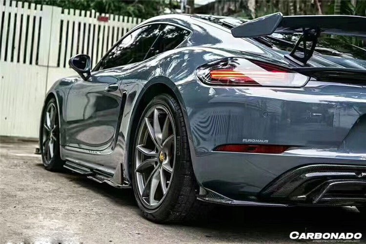2017-2023 Porsche 718 Cayman/Boxster AM Style Carbon Fiber Side Skirts - Aero Carbon UK