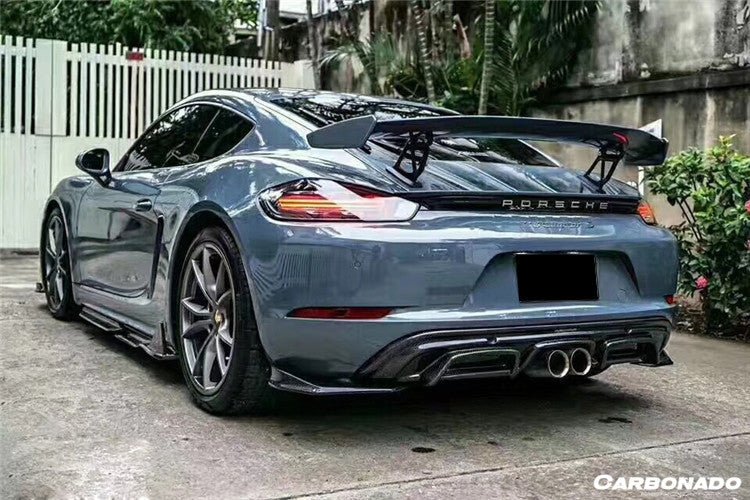 2017-2023 Porsche 718 Cayman/Boxster AM Style Carbon Fiber Side Skirts - Aero Carbon UK