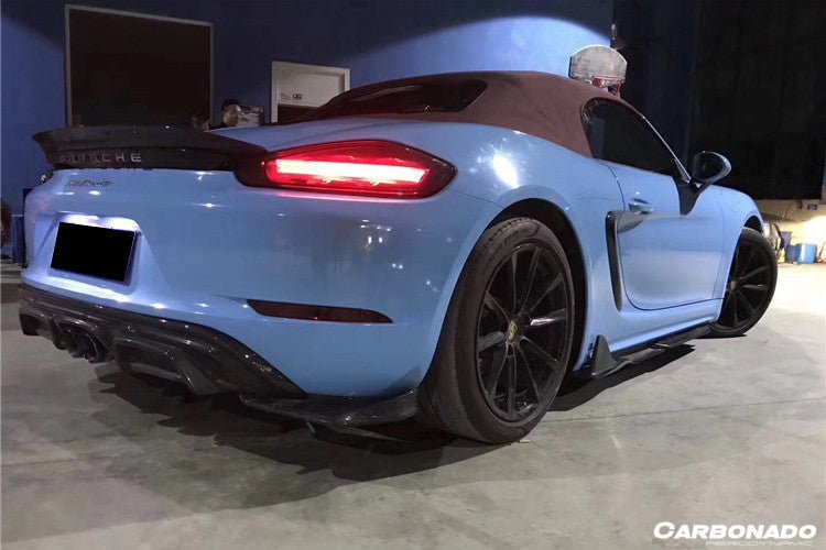 2017-2023 Porsche 718 Cayman/Boxster AM Style Carbon Fiber Side Skirts - Aero Carbon UK