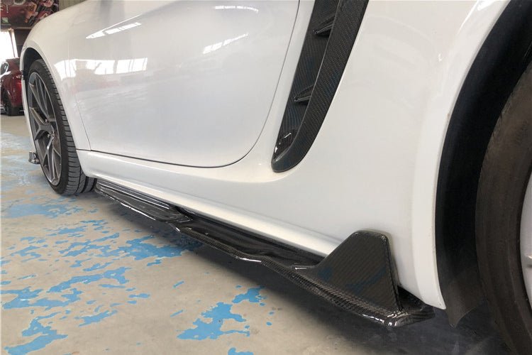 2017-2023 Porsche 718 Cayman/Boxster AM Style Carbon Fiber Side Skirts - Aero Carbon UK