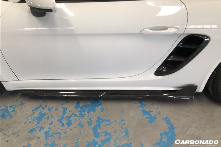 2017-2023 Porsche 718 Cayman/Boxster AM Style Carbon Fiber Side Skirts - Aero Carbon UK