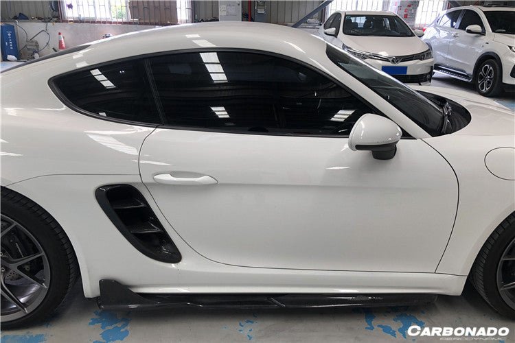 2017-2023 Porsche 718 Cayman/Boxster AM Style Carbon Fiber Side Skirts - Aero Carbon UK