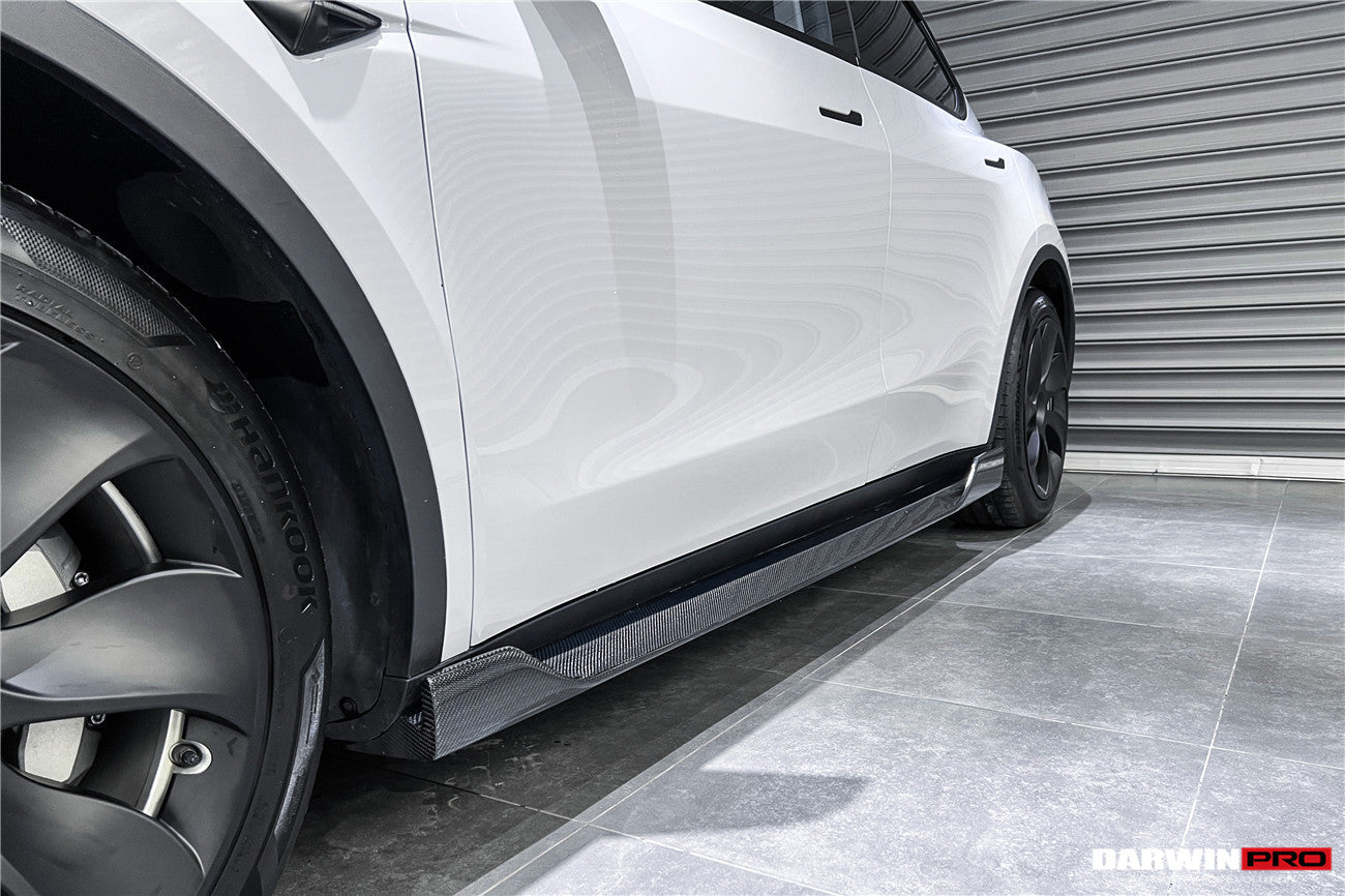 DARWINPRO - TESLA MODEL Y 2020+ IMPII CARBON FIBER SIDE SKIRTS - Aero Carbon UK