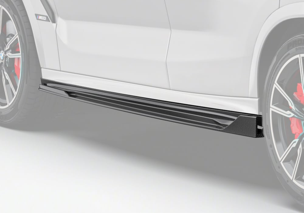BMW X6 G06 carbon fibre side skirts fitted