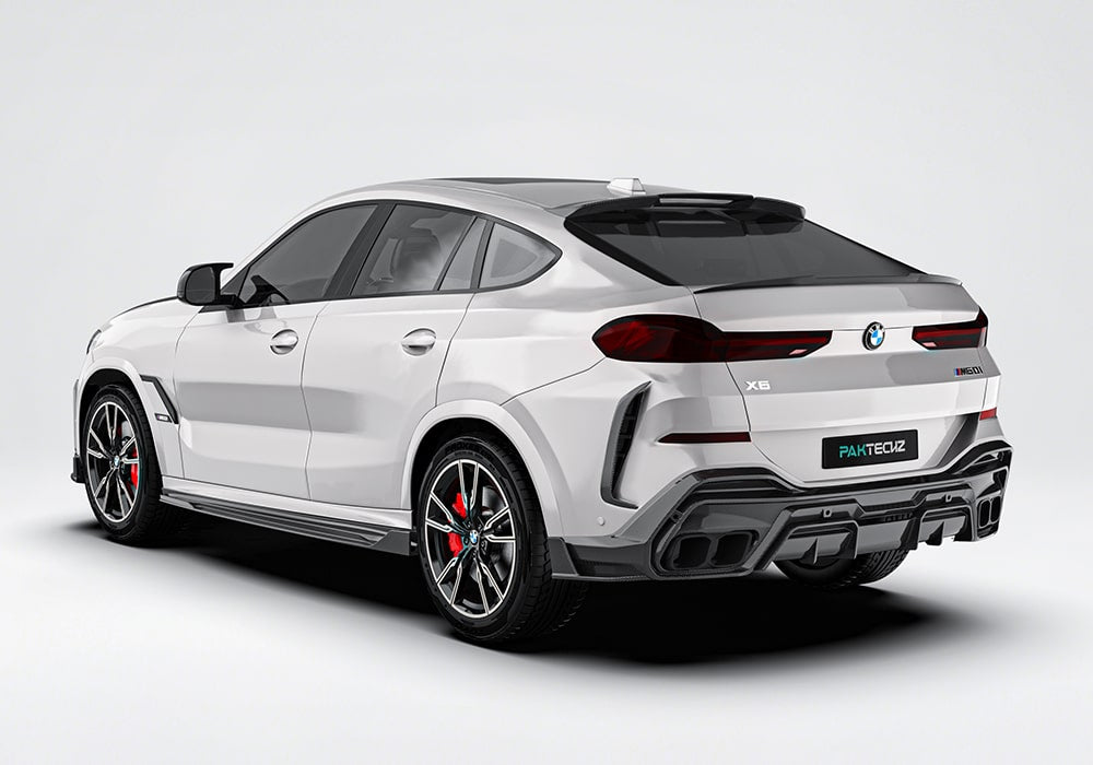BMW X6 G06 carbon fibre aero kit rear view