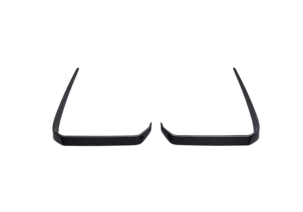 BMW X6 G06 carbon fibre front canards angle view