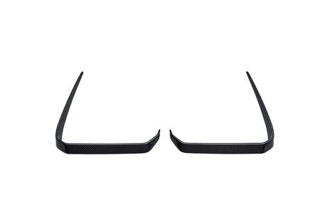 BMW X6 G06 carbon fibre front canards angle view