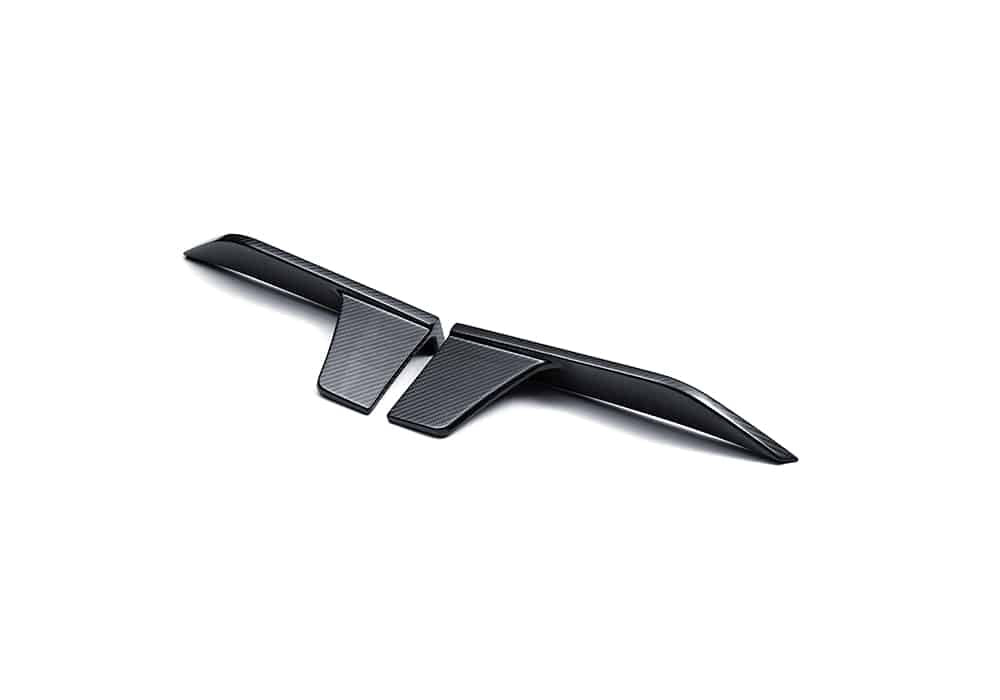 BMW X6 G06 carbon fibre rear side splitters angle view