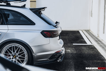 DARWINPRO - AUDI RS4 B9 B9.5 2017 - 2024 CARBON FIBRE BKSS LED REAR DIFFUSER AND REAR SIDE SKIRTS - Aero Carbon UK