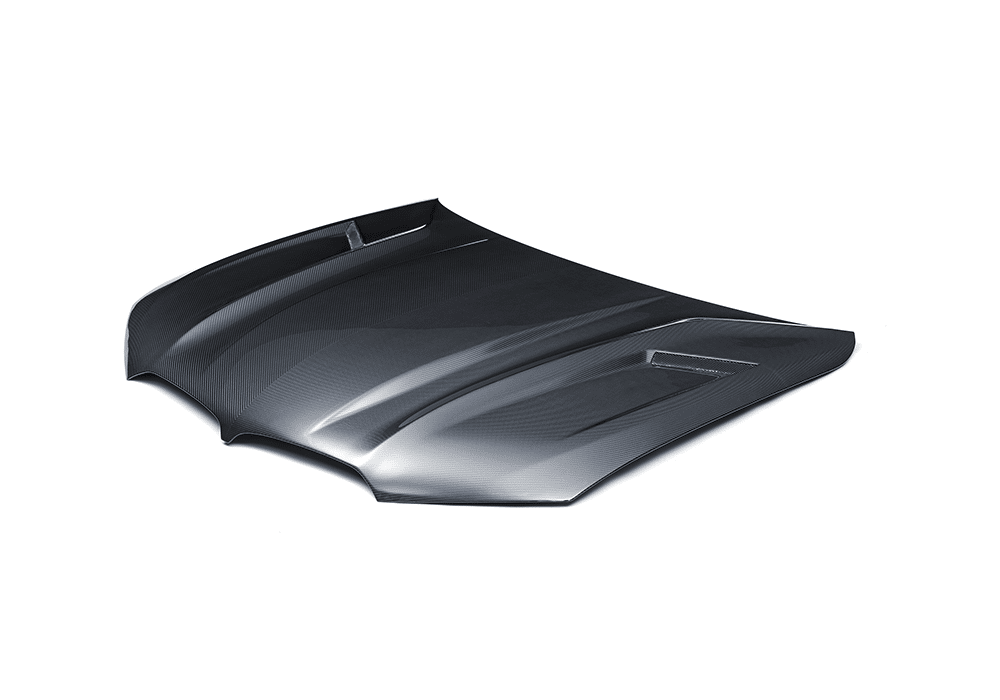 BMW X6 G06 carbon fibre bonnet angle view