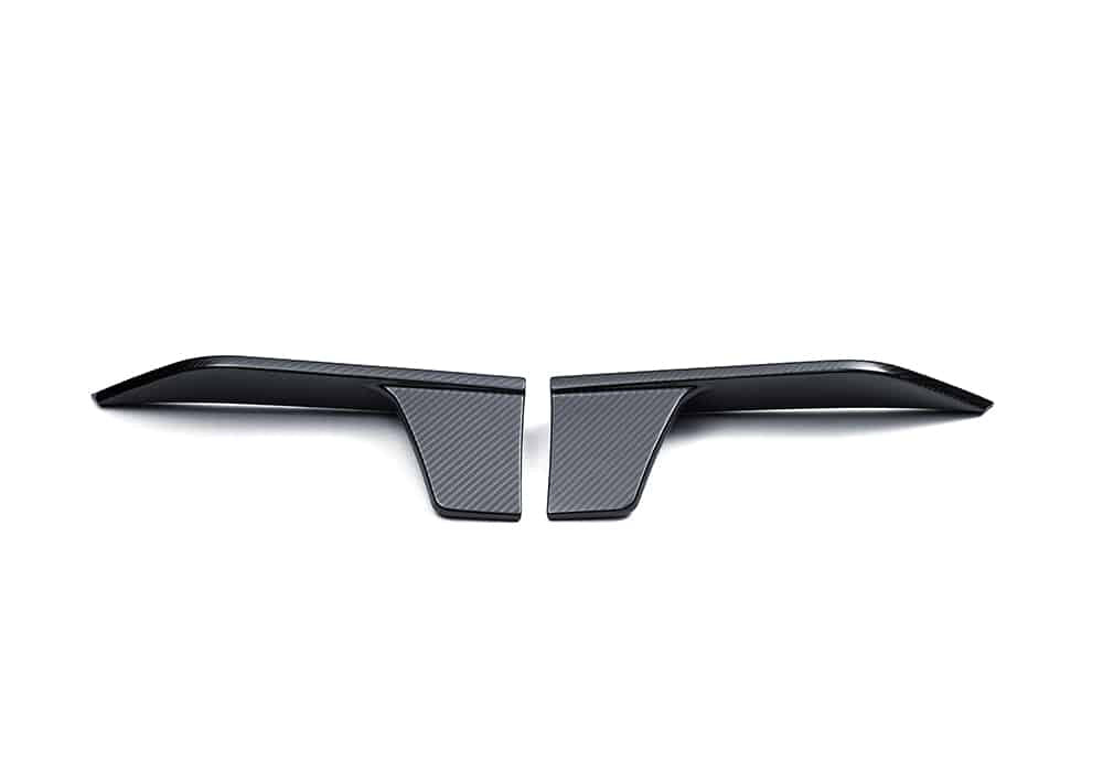 BMW X6 G06 carbon fibre rear side splitters weave detail