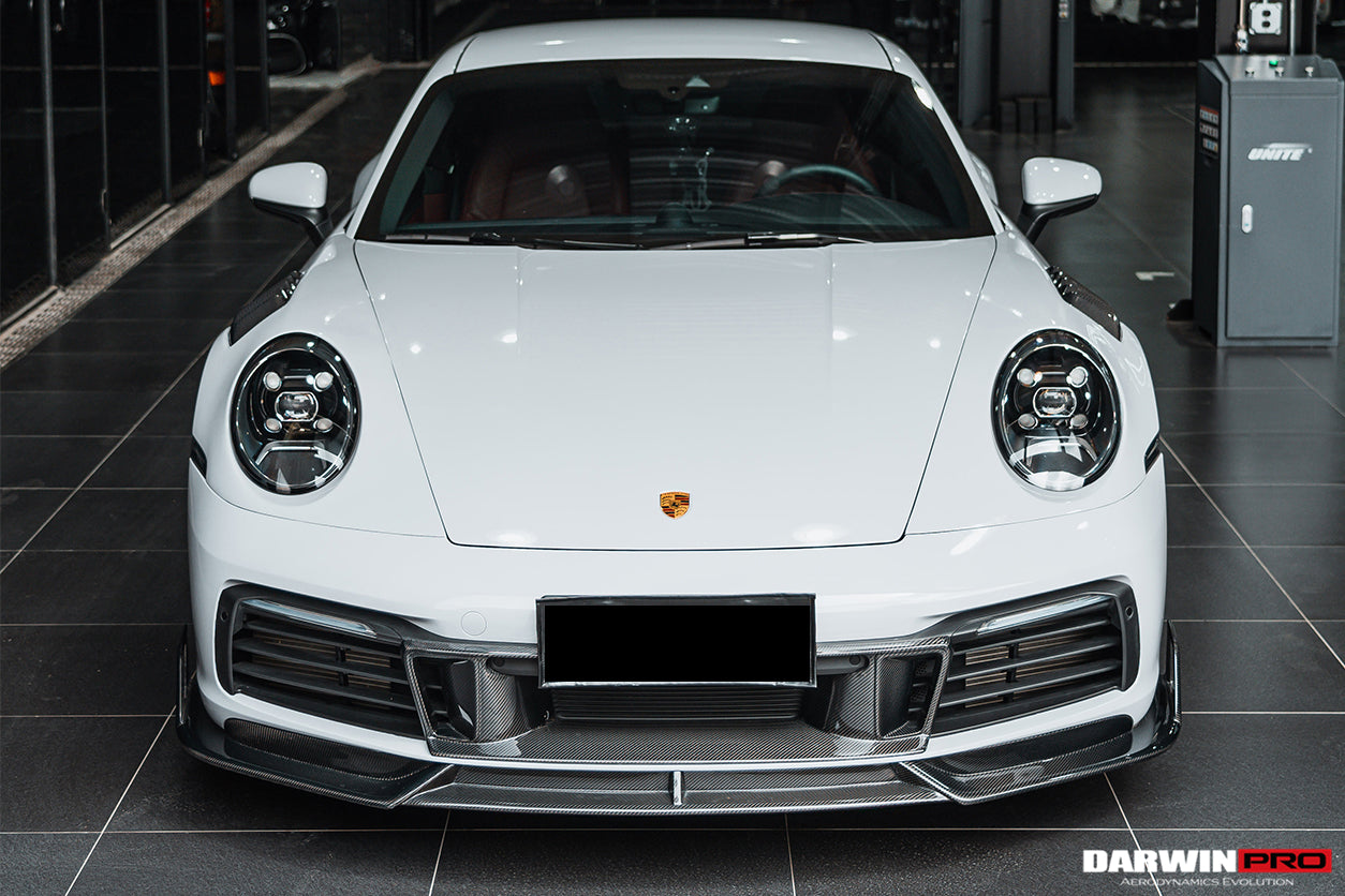 DARWINPRO - PORSCHE 911 992 CARRERA S/4/4S/TARGA/CABRIOLET BKSS STYLE FRONT LIP - Aero Carbon UK