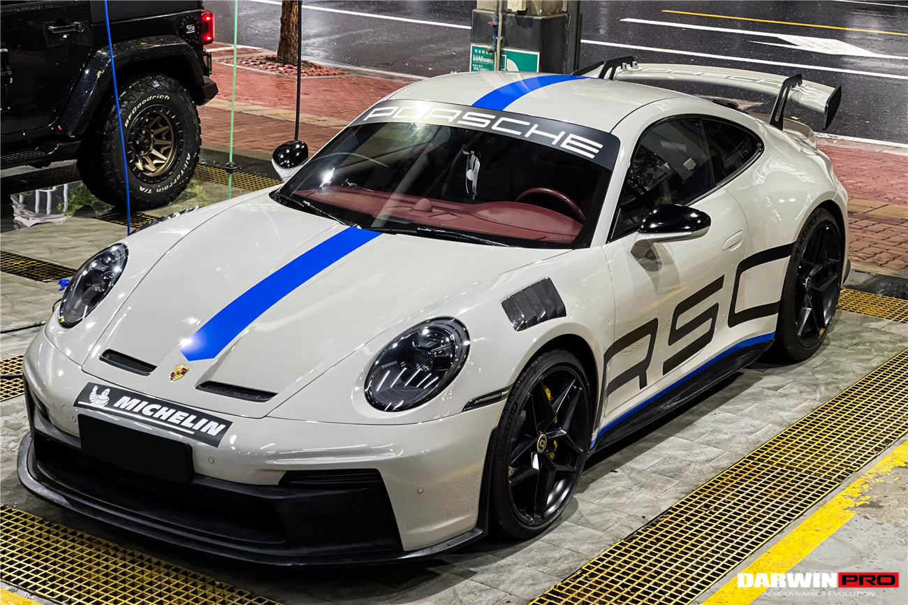 DARWINPRO - PORSCHE 911 992 CARRERA S/4/4S/TARGA/TURBO GT3 STYLE HOOD BONNET - Aero Carbon UK