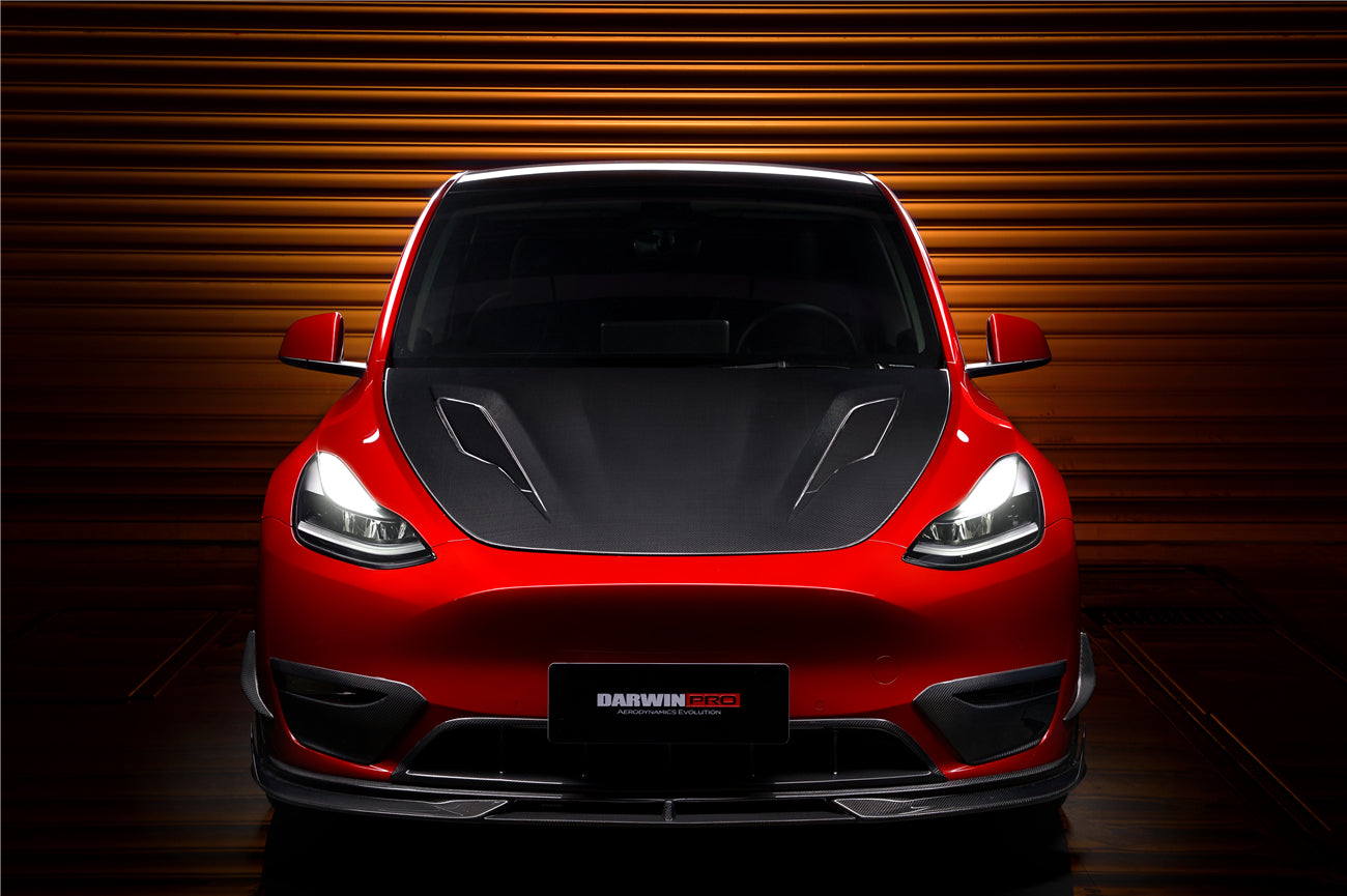 DARWINPRO - TESLA MODEL Y 2020+ IMP PERFORMANCE CARBON FIBER FRONT CANARDS - Aero Carbon UK