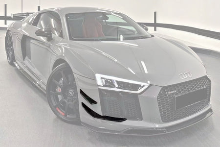 DarwinPro Audi R8 carbon fibre front canards fitted