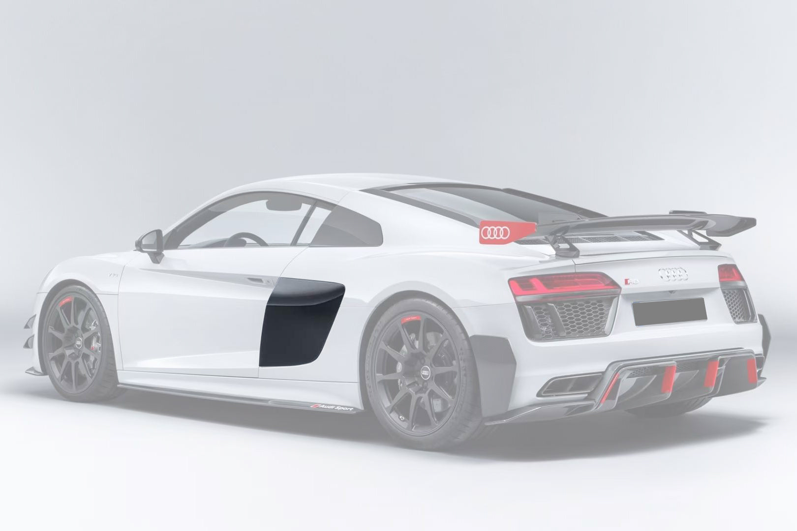 DarwinPro Audi R8 GT4 style dry carbon fibre side door panel blades