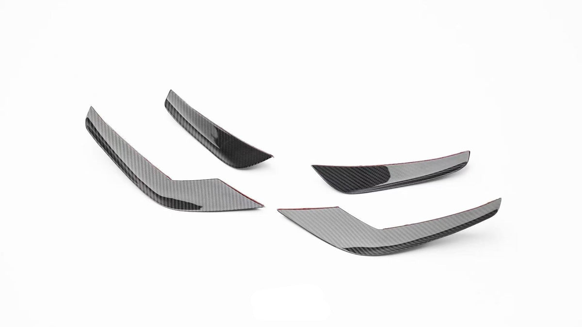 AE Design Audi R8 4S Facelift dry carbon fibre front canards
