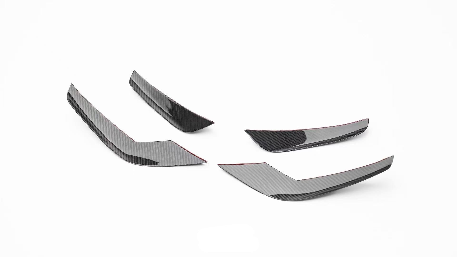 AE Design Audi R8 4S Facelift dry carbon fibre front canards