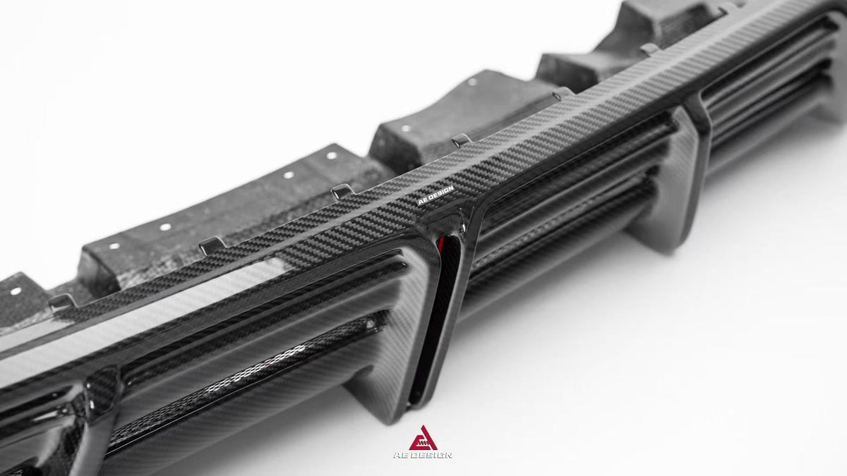 AE Design Audi R8 4S Facelift dry carbon fibre rear canards