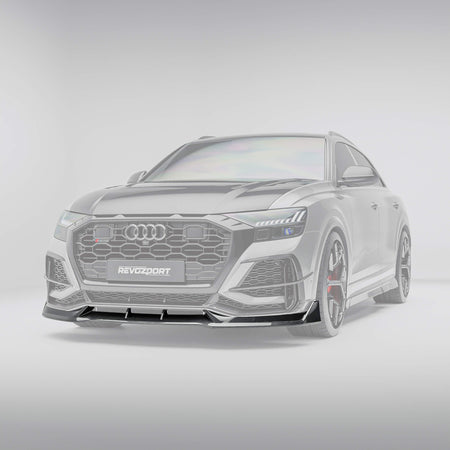 RevoZport Audi RSQ8 Pre-LCI carbon fibre front lip side view