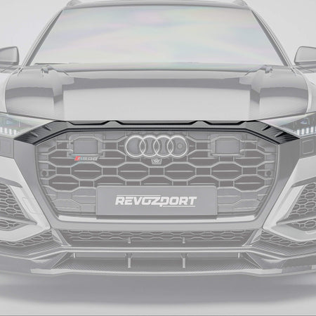 RevoZport Audi RSQ8 Pre-LCI carbon fibre grille add-on close-up