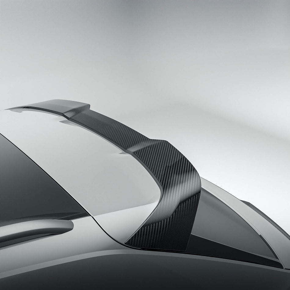 RevoZport Audi RSQ8 Pre-LCI carbon fibre roof spoiler fitted
