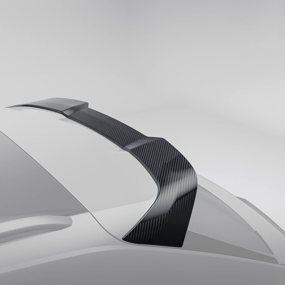 RevoZport Audi RSQ8 Pre-LCI carbon fibre roof spoiler close-up
