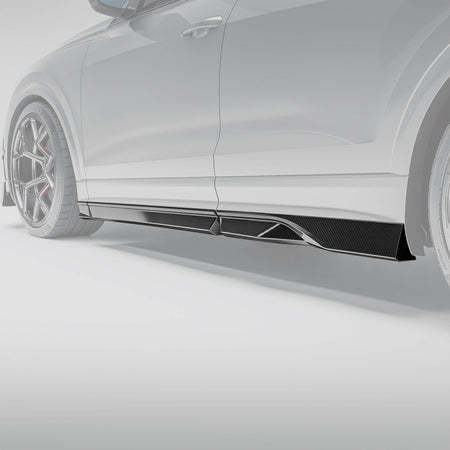 RevoZport Audi RSQ8 Pre-LCI carbon fibre side skirt detail