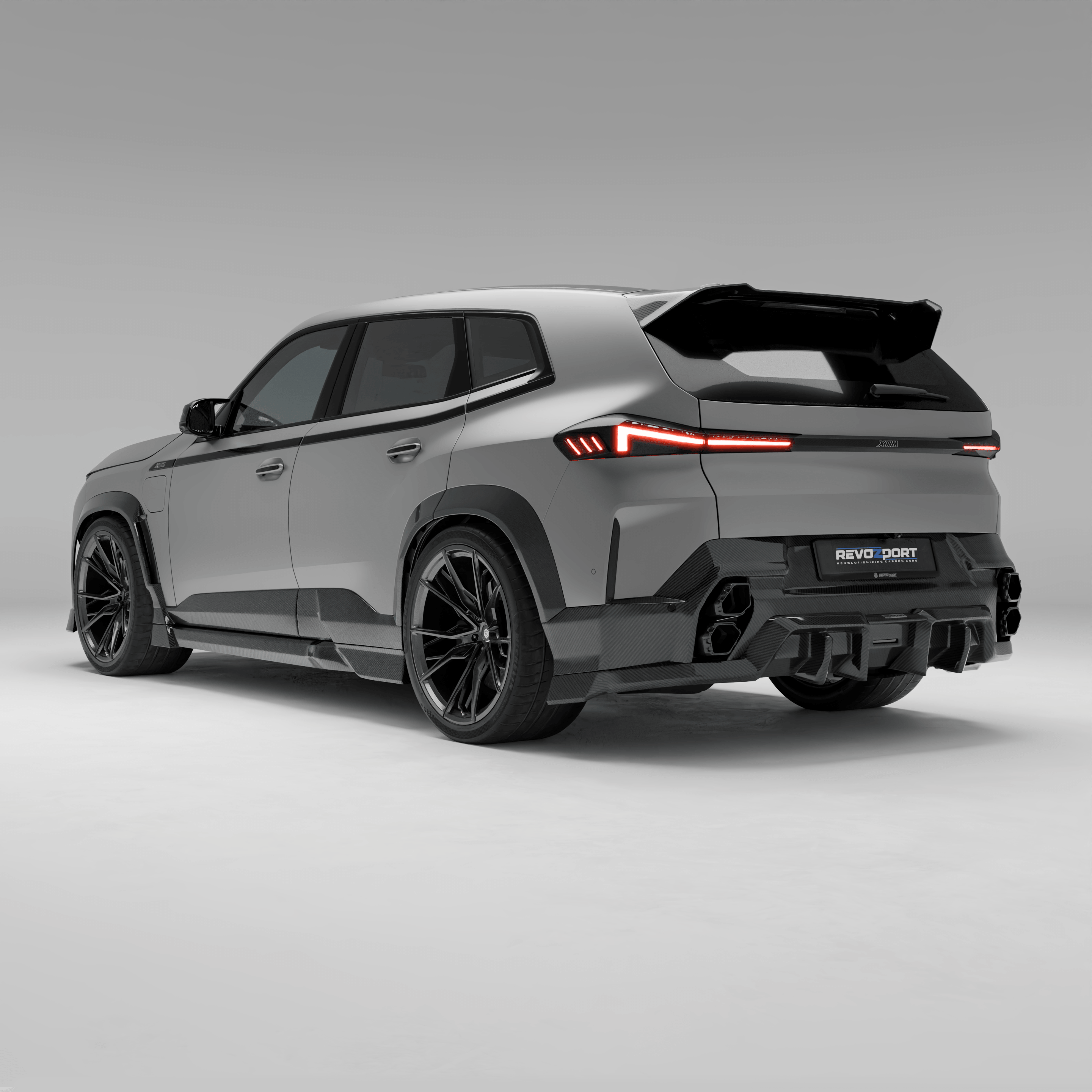 RevozPort BMW XM G09 carbon fibre lower door extensions