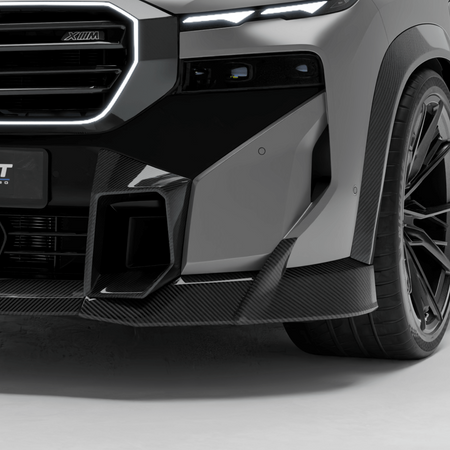 RevozPort BMW XM G09 carbon fibre front bumper vent trims