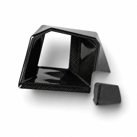 RevozPort BMW XM G09 carbon fibre front bumper vent trims detail