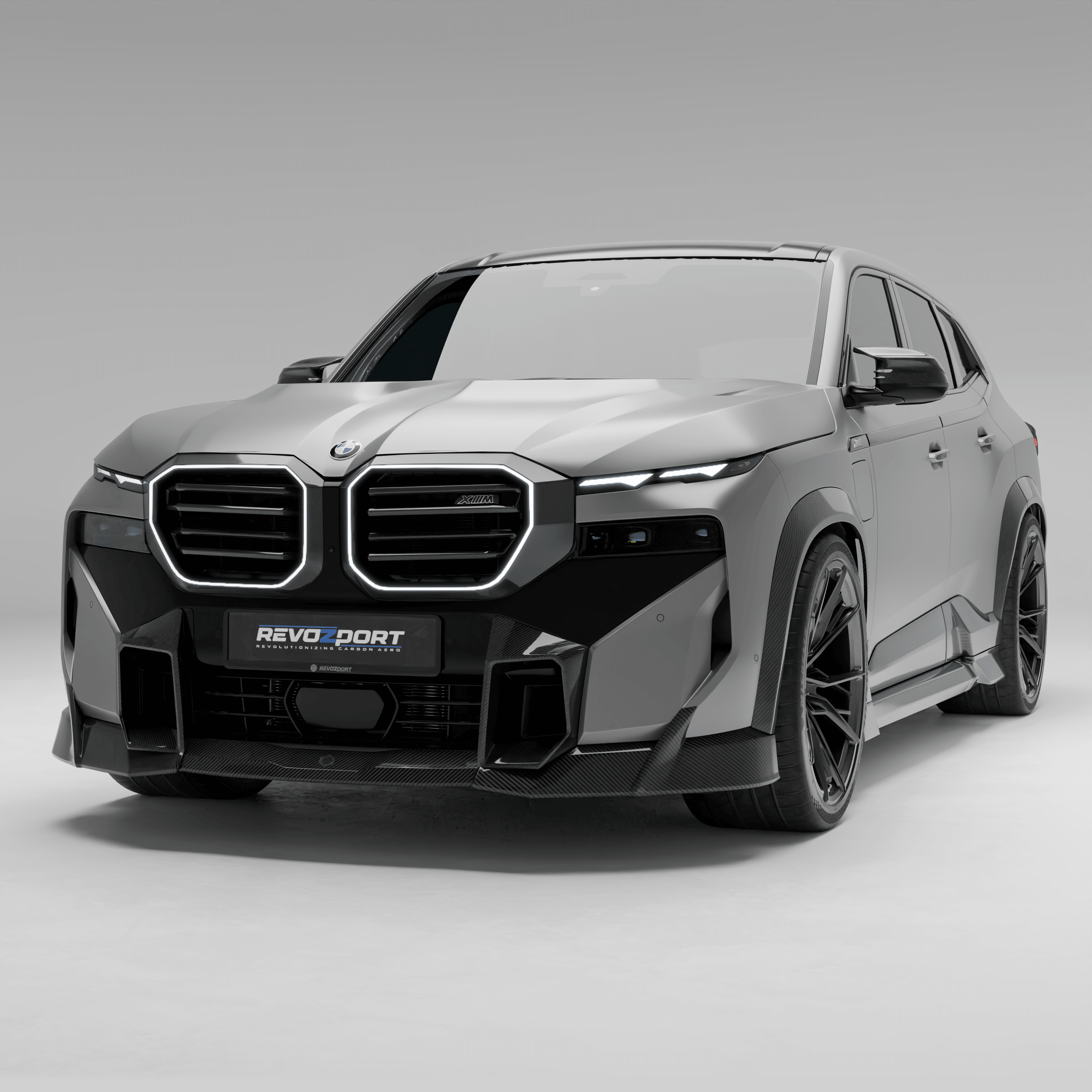 RevozPort BMW XM G09 carbon fibre front lip