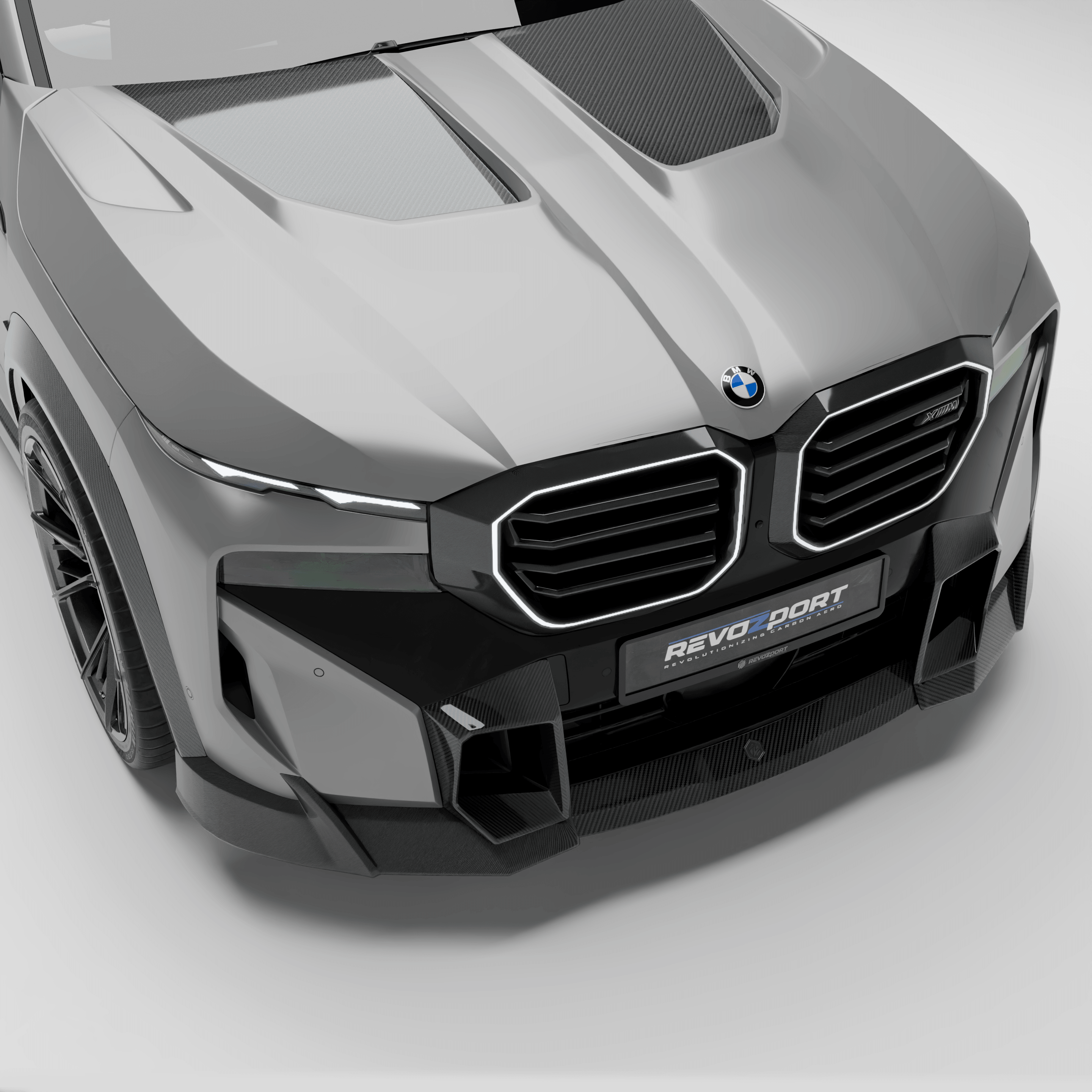 RevozPort BMW XM G09 carbon fibre bonnet hood