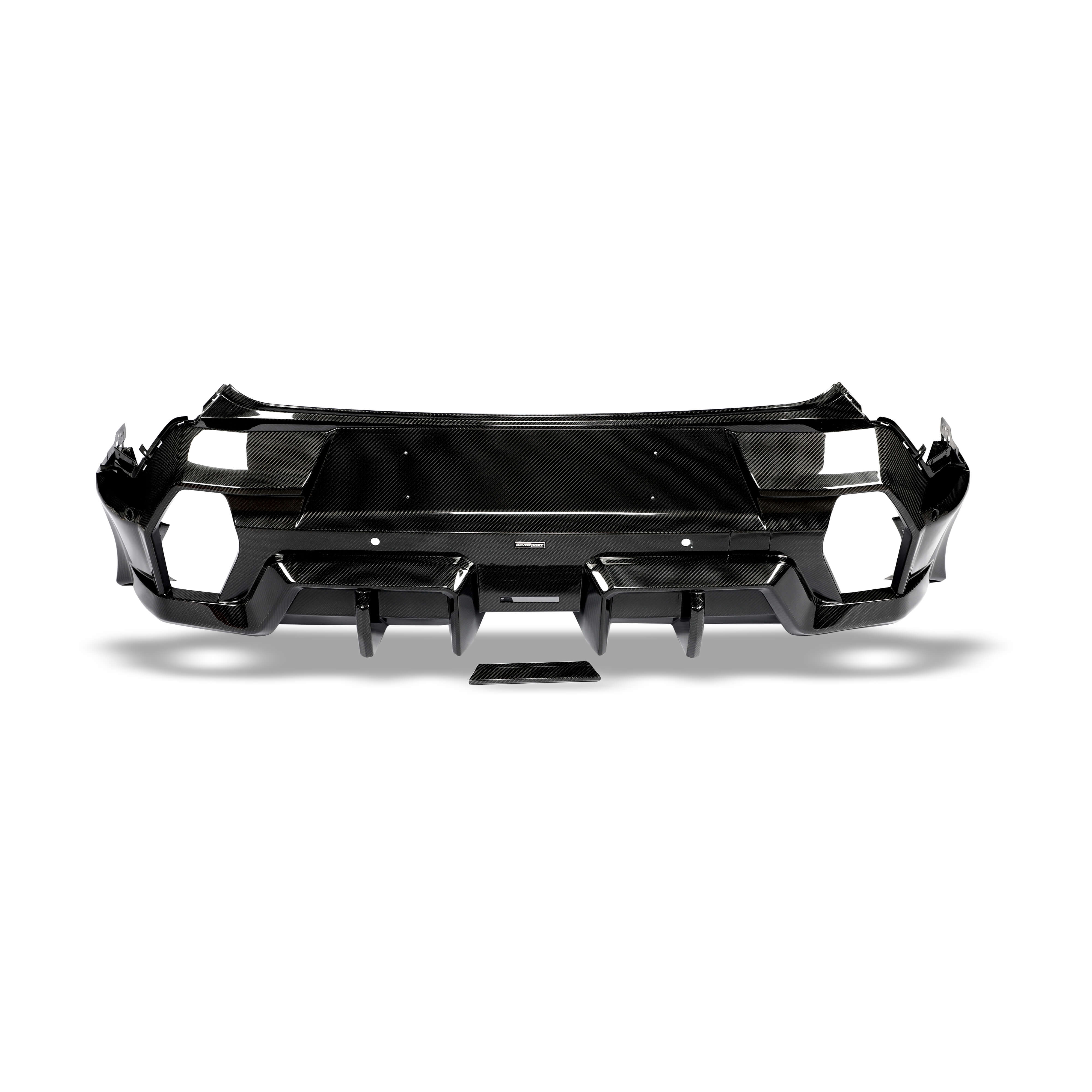 RevozPort BMW XM G09 carbon fibre rear diffuser detail