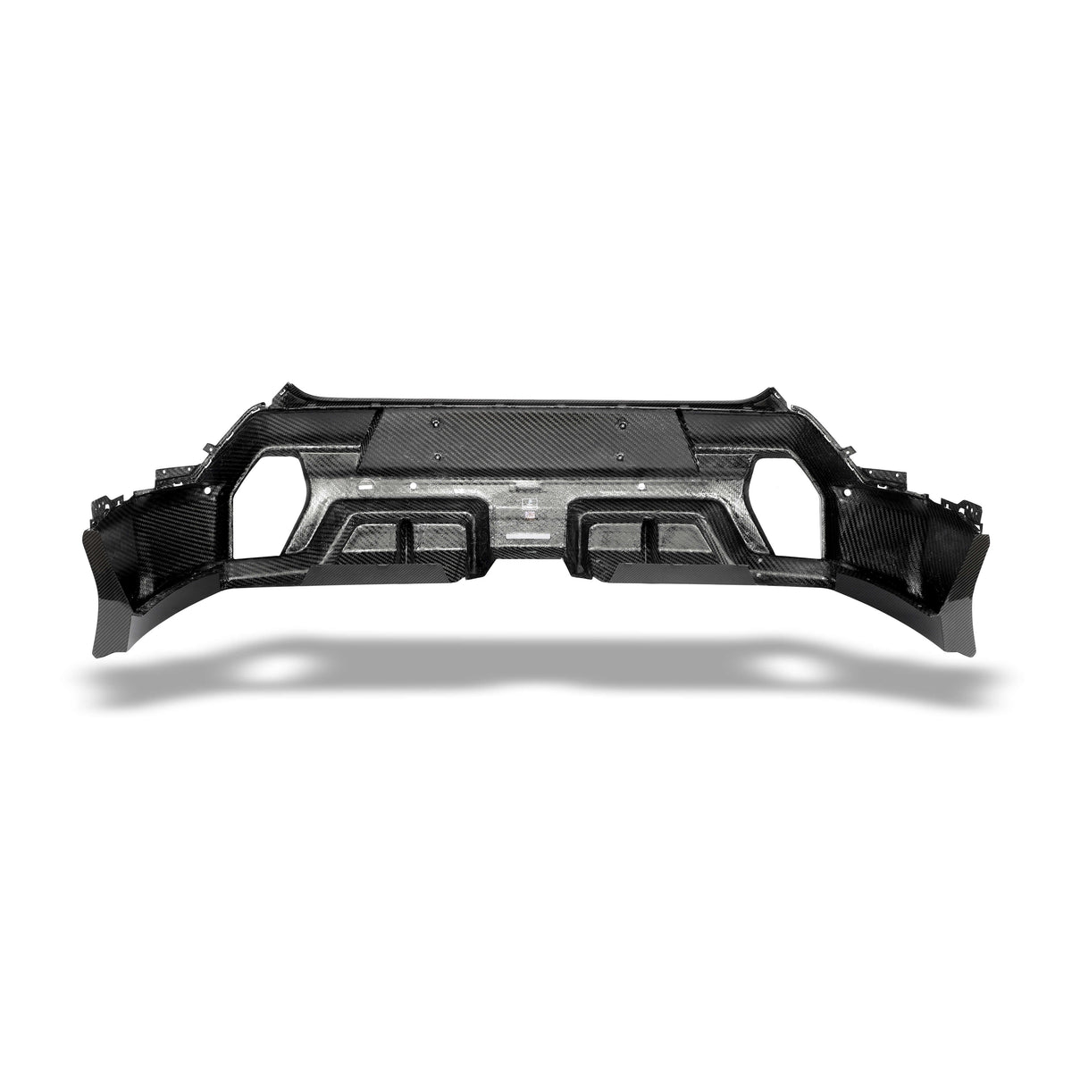 RevozPort BMW XM G09 carbon fibre rear diffuser detail