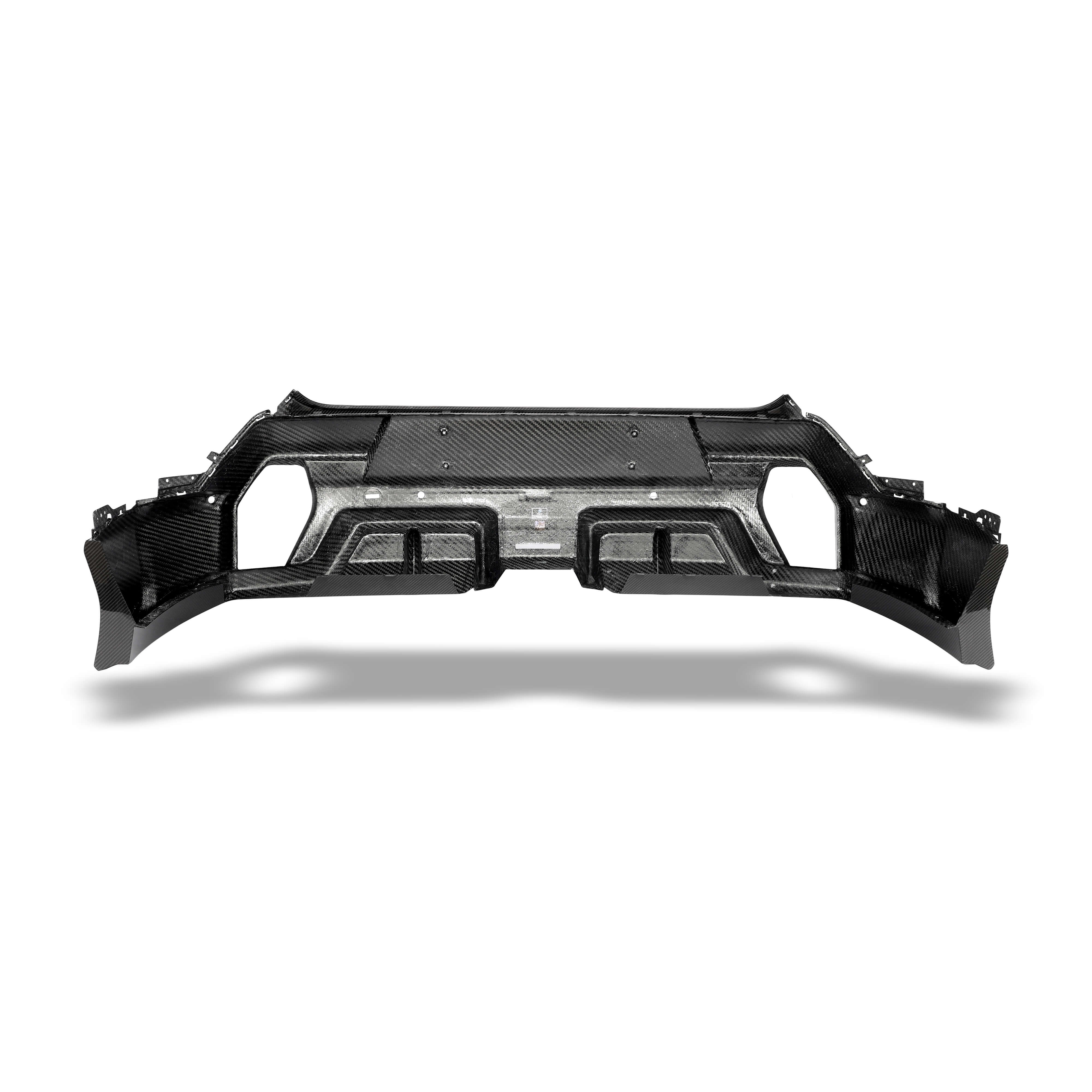 RevozPort BMW XM G09 carbon fibre rear diffuser detail
